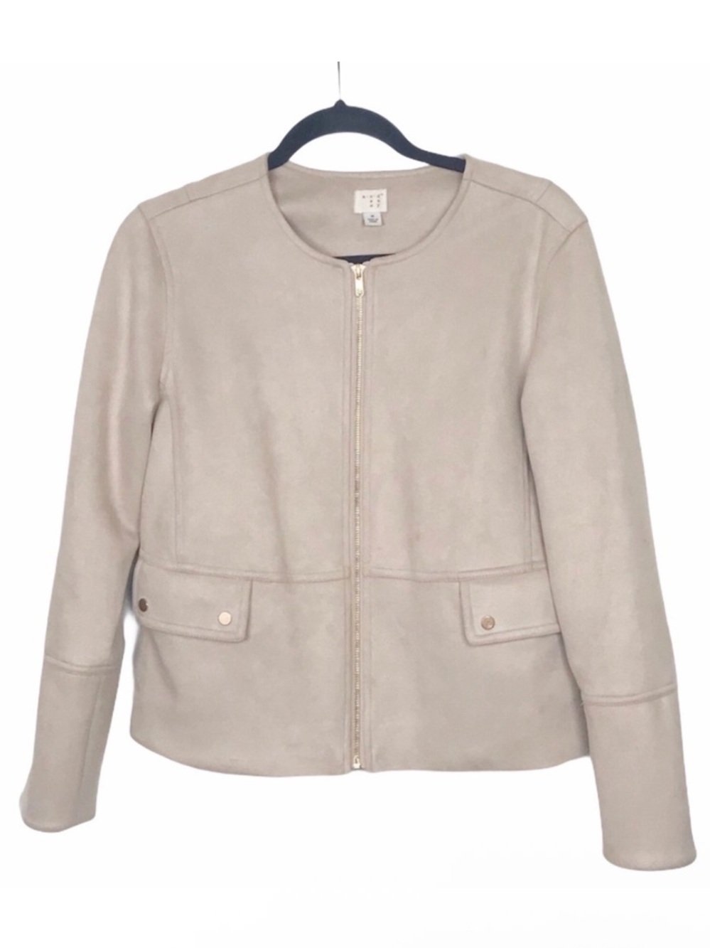 A New Day Collarless Zip Jacket